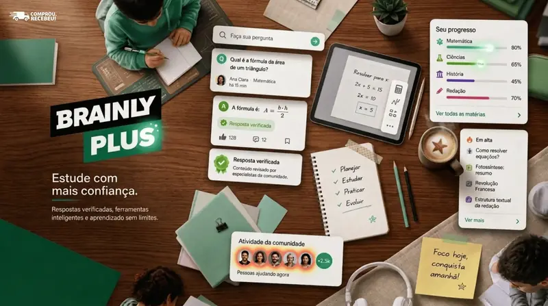 BRAINLY PLUS - PLANO MENSAL 30 DIAS - ACESSO COMPARTILHADO