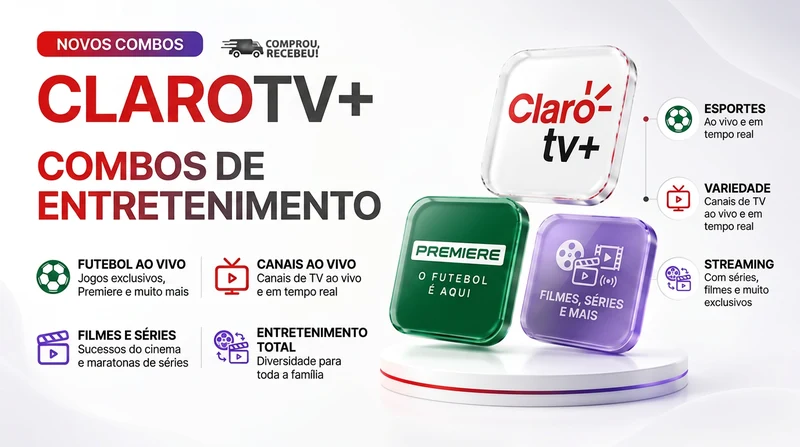 CLAROTV + PREMIERE ⚽ + CANAIS - ACESSO PRIVADO