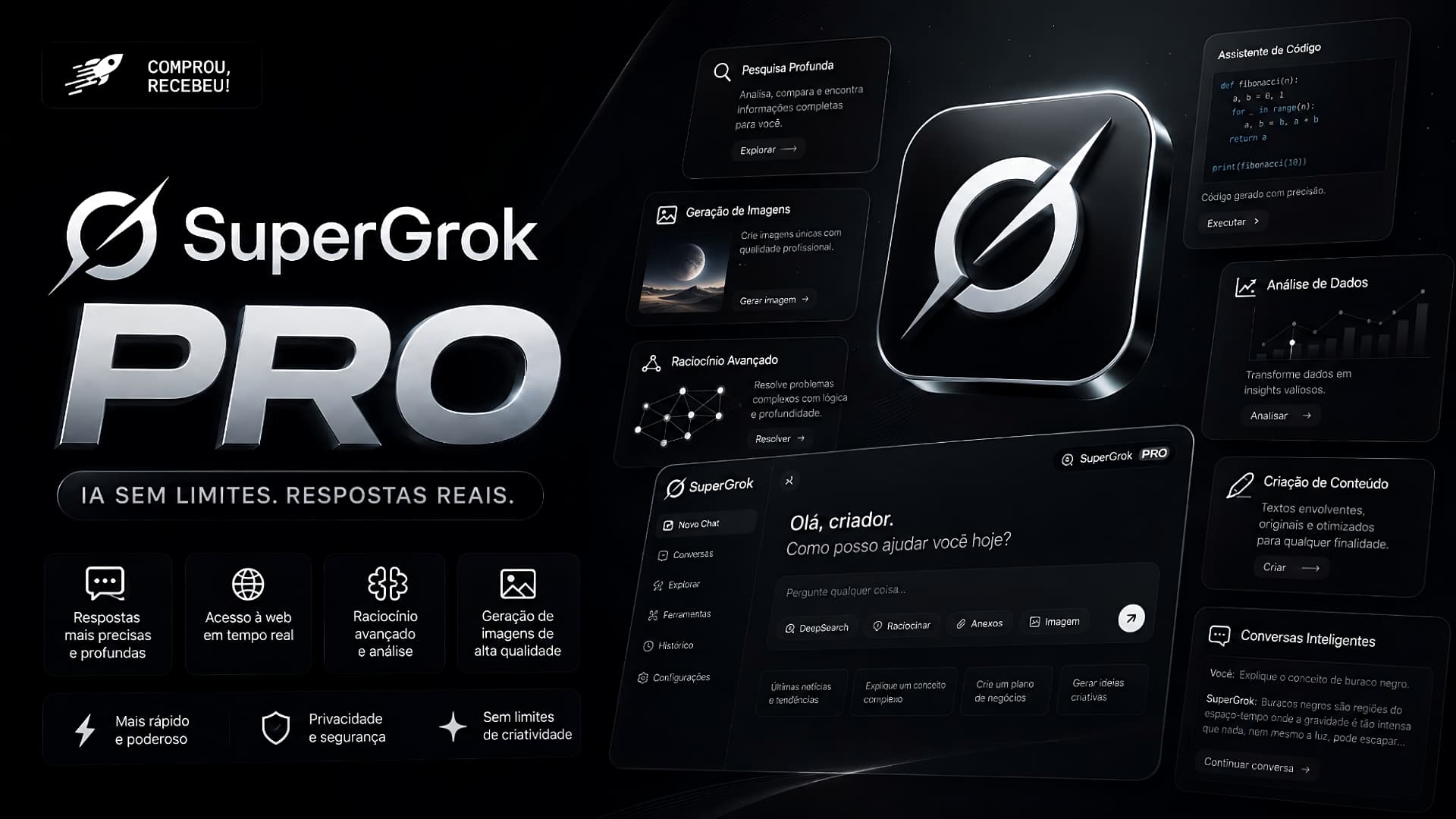 SUPER GROK - CONTA PRIVADA | PLANO MENSAL 30 DIAS